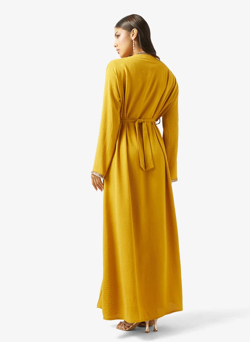 ARABIAN CLOSET LADIES ABAYA 2 PIECE WITH BELT